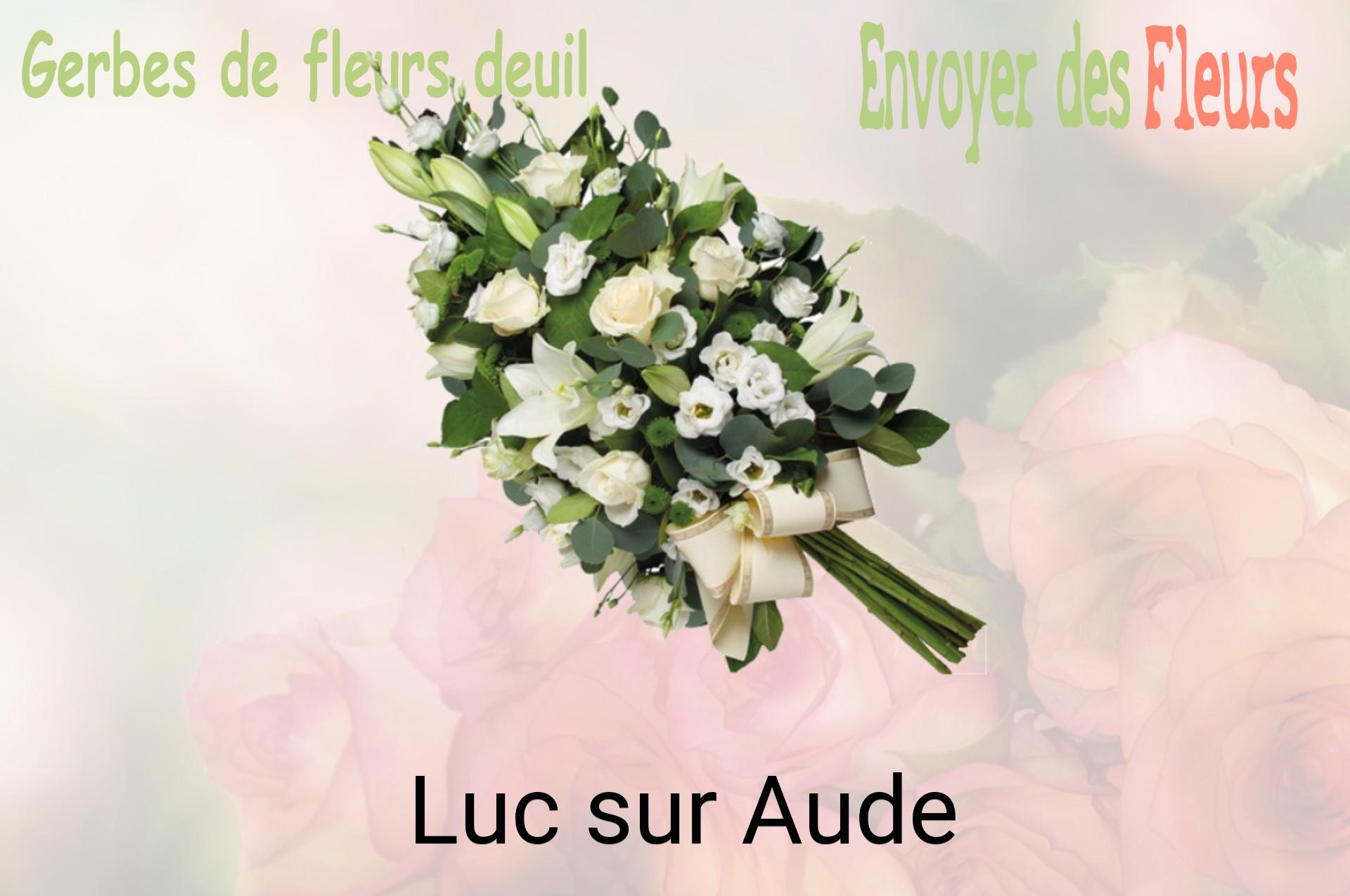 Gerbe de fleurs de deuil livrée à Luc-sur-Aude